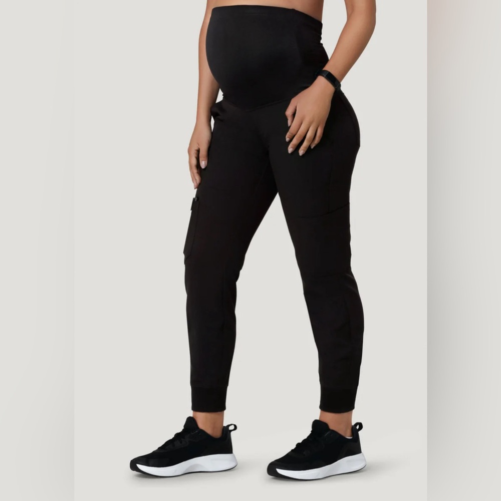 Classic Black Maternity Jogger Scrubs